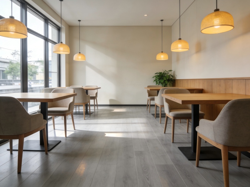 Pisos laminados blancos