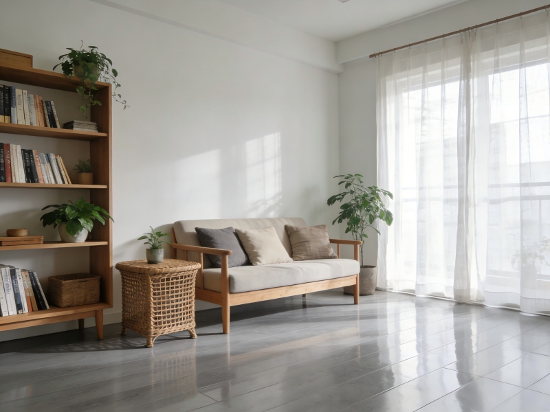 Ламинированный пол из темного дуба Ламинированный пол из темного дуба