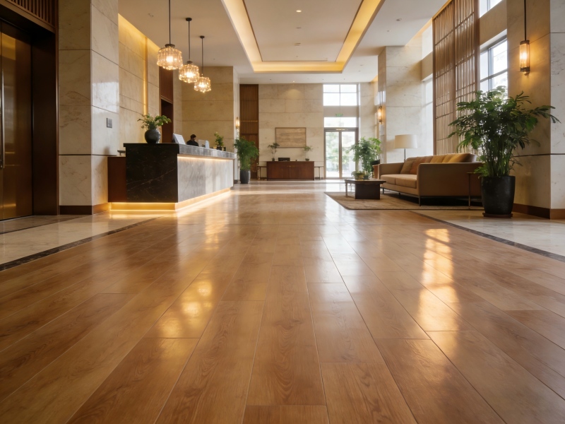 Напольное покрытие из каменно-полимерного композита Напольное покрытие из каменно-полимерного композита